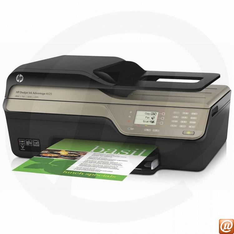 CZ284A - Impressora Multifuncional All-in-One Deskjet Ink Advantage HP 4625 (Impresso: 22ppm Cpia: 6cpm; Scanner) Wi-Fi ePrint